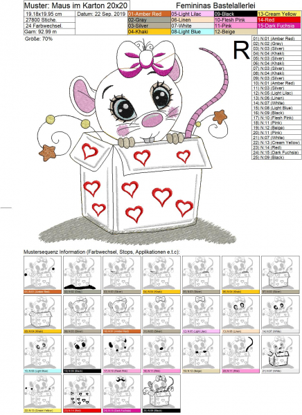 Maus im Karton (13x18 ; 20x20)